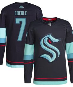Jordan Eberle Seattle Kraken adidas Home Primegreen Authentic Pro Player Jersey - Deep Sea Blue/White