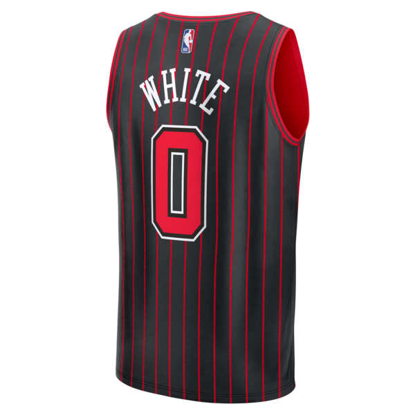 Coby White Chicago Bulls Fast Break Jersey - Statement Edition - Black - Image 3