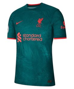 Alternative view of Liverpool Nike 2022/23 Third Authentic Jersey - Teal