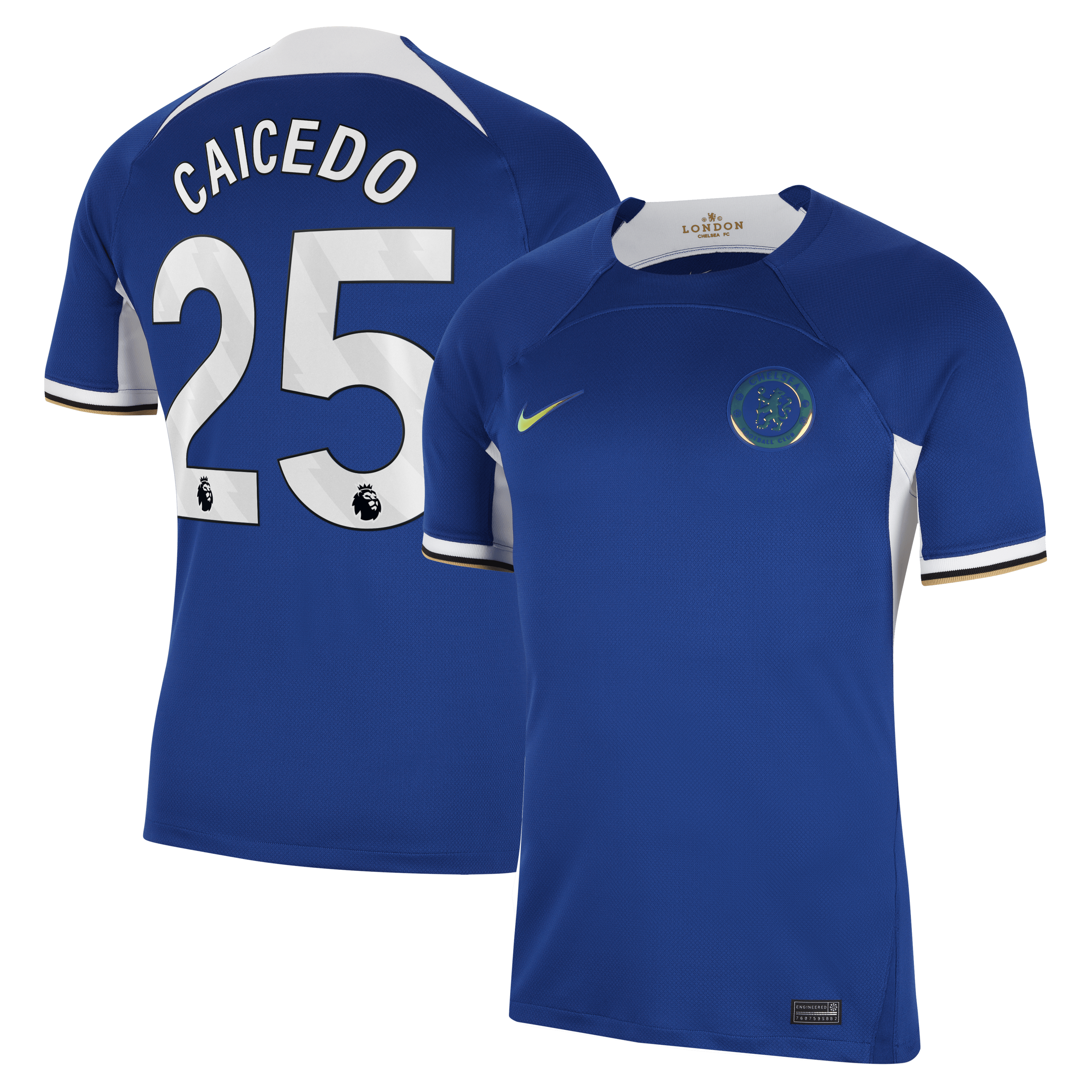 Mois¨¦s Caicedo Chelsea Nike 2023/24 Third Stadium Replica Player Jersey - Mint/Blue/Navy - Image 7