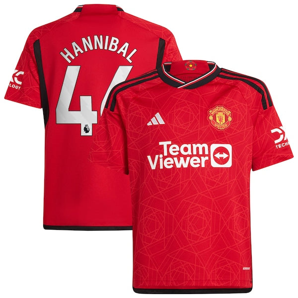 Hannibal Mejbri Manchester United adidas Youth Replica Player Jersey?ยจC Red