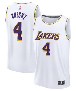 Dalton Knecht Los Angeles Lakers  Fast Break Replica Player Jersey - Association Edition - White