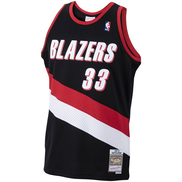 Scottie Pippen Portland Trail Blazers 1999/00 Hardwood Classics Swingman Jersey - Black - Image 2