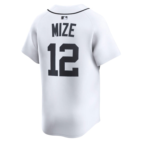Casey Mize Detroit Tigers Nike Home Limited Player Jersey - White - Image 3