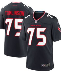 Alternative view of Laken Tomlinson Houston Texans Nike Team Game Jersey -  Navy