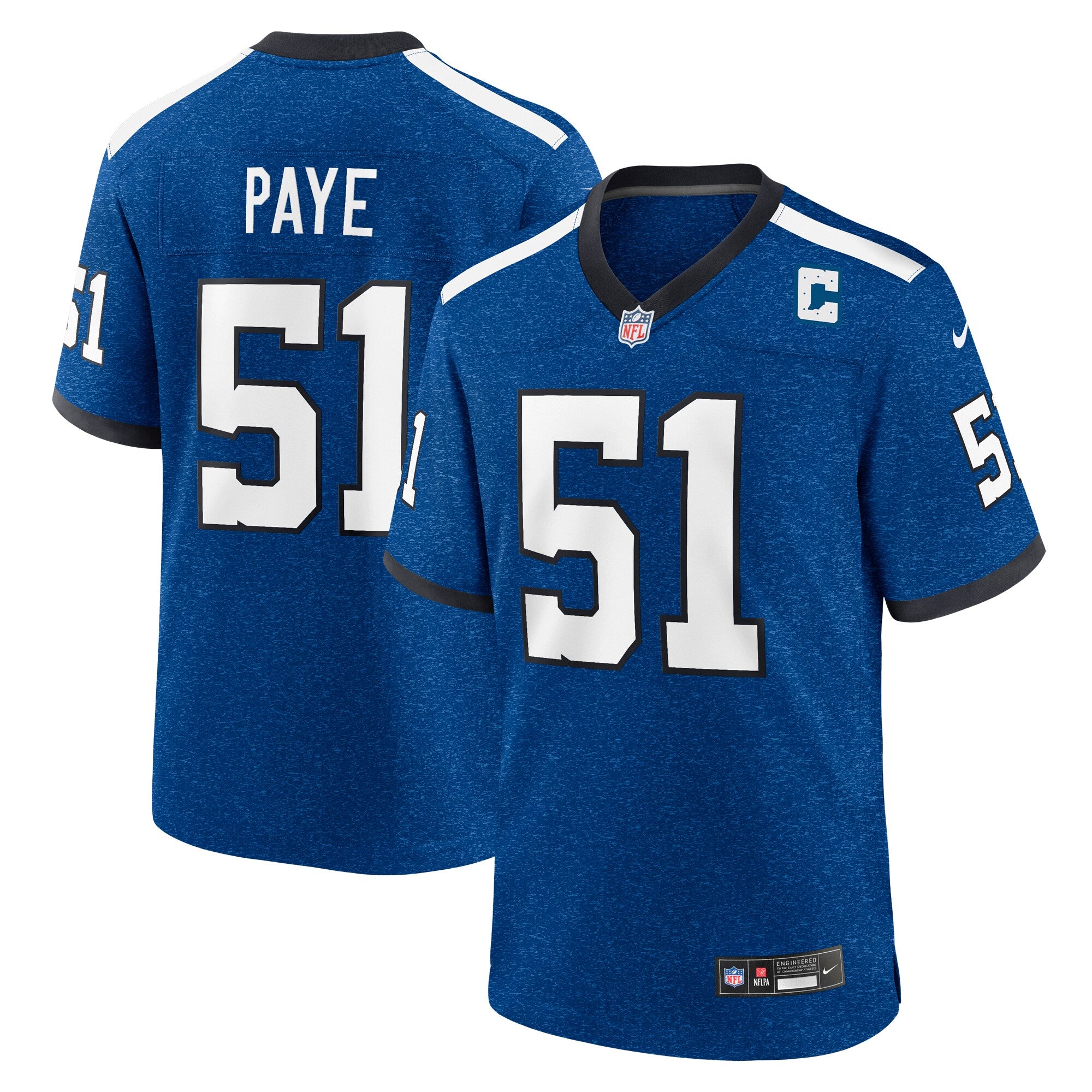 Kwity Paye Indianapolis Colts Nike Game Jersey - Royal/Blue - Image 6