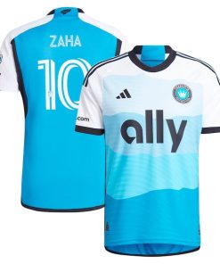Wilfried Zaha Charlotte FC adidas 2024 The Carolina Kit: Explore Authentic Player Jersey - Blue