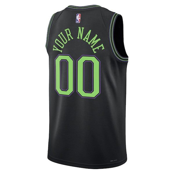 New Orleans Pelicans Nike Unisex 2023/24 Custom Swingman Jersey - Black - City Edition - Image 3