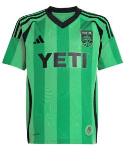 Alternative view of Osman Bukari Austin FC adidas Women's 2025 The Heartbeat Kit Replica Player Jersey - Green