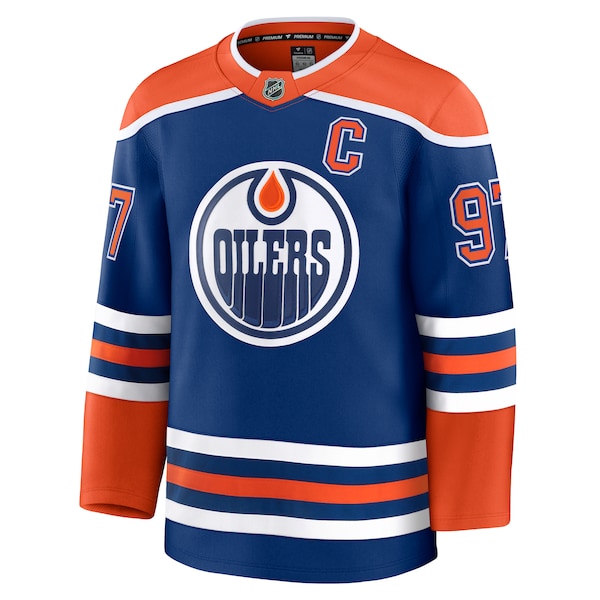 Connor McDavid Edmonton Oilers Home Premium Jersey - Royal/White - Image 6