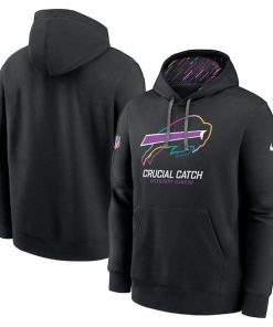 Buffalo Bills Nike 2024 NFL Crucial Catch Club Pullover Hoodie - Black