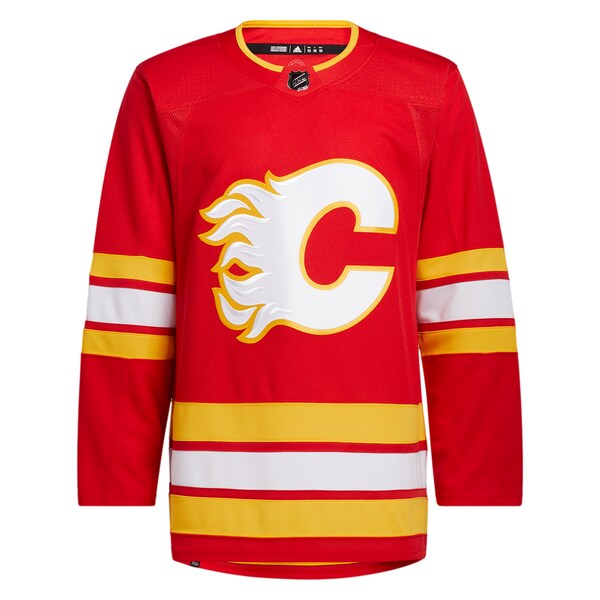 Calgary Flames adidas Men's 2020/21 Home Primegreen Authentic Jersey - Red - Image 2