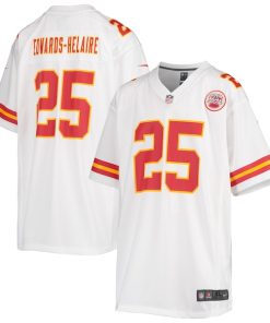 Clyde Edwards-Helaire Kansas City Chiefs Nike Youth Game Jersey - White/Red
