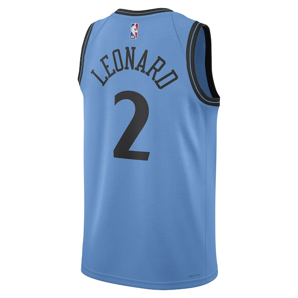 Kawhi Leonard LA Clippers Nike Unisex 2024/25 Swingman Player Jersey - City Edition - Light Blue - Image 3