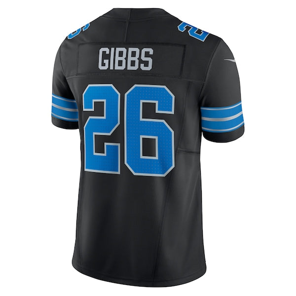 Jahmyr Gibbs Detroit Lions Nike 2nd Alternate Vapor F.U.S.E. Limited Jersey - Black - Image 3