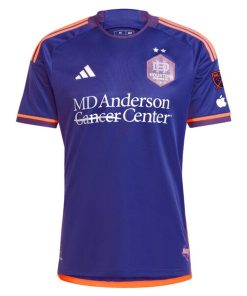 Alternative view of Amine Bassi Houston Dynamo FC adidas 2024 Still Holdin' Authentic Player Jersey?¨C Purple