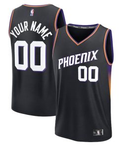 Phoenix Suns  Fastbreak Custom Jersey - Statement Edition - Black/White/Purple