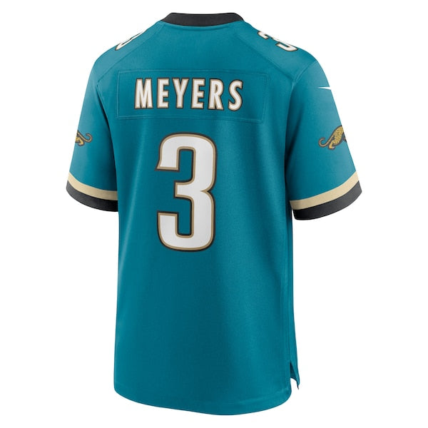 Jakobi Meyers Jacksonville Jaguars Nike Alternate 2 Prowler Throwback Game Jersey - Teal - Image 6