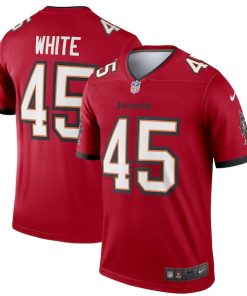 Alternative view of Devin White Tampa Bay Buccaneers Nike Legend Jersey - Red/Pewter
