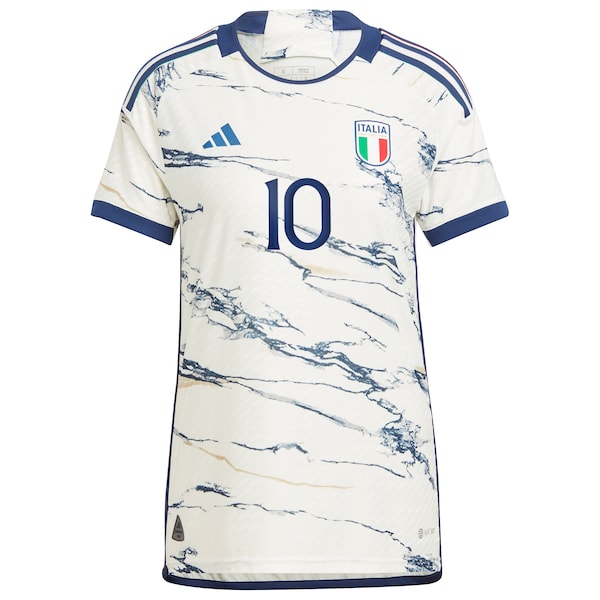 Lorenzo Insigne Italy National Team adidas 2023 Away Authentic Player Jersey - White - Image 2