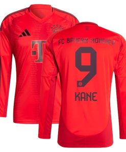 Harry Kane Bayern Munich adidas 2024/25 Home Replica Long Sleeve Player Jersey - Red