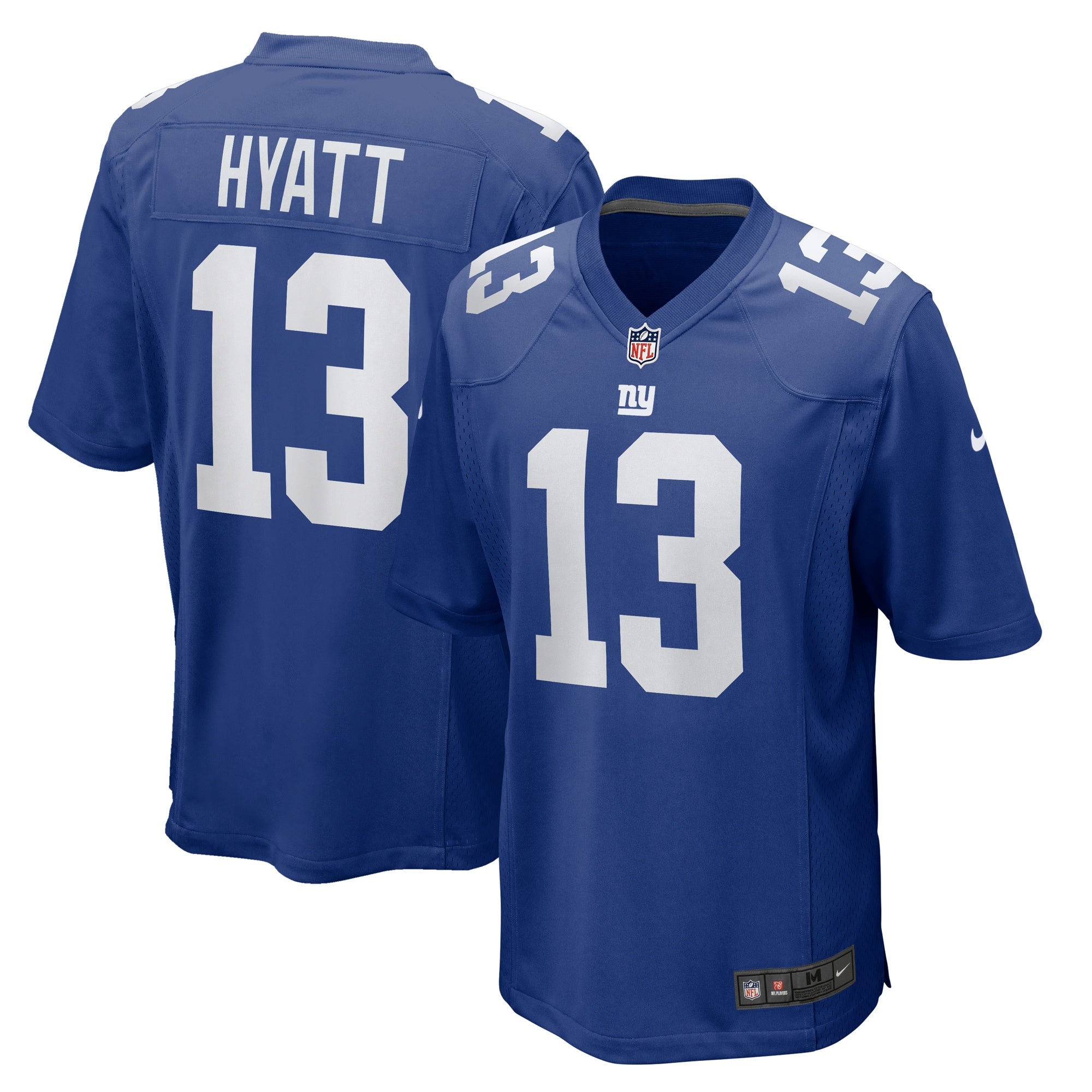 Jalin Hyatt New York Giants Nike Game Jersey - White/Royal - Image 5