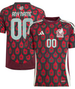 Mexico National Team adidas Youth 2024 Home Replica Custom Jersey - Green