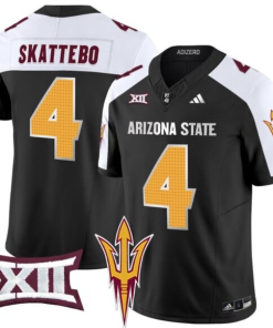 Arizona State #4 Cam Skattebo Adidas Vapor Limited Jersey - Black