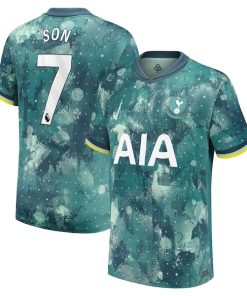 Son Heung-Min Tottenham Hotspur Nike Youth 2024/25 Third Replica Player Jersey - Green/Blue