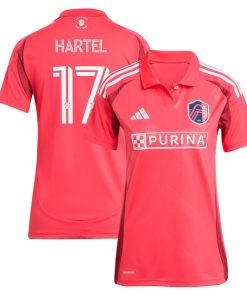 Marcel Hartel St. Louis City SC adidas Women's 2025 Forever CITY Red Replica Player Jersey - Red