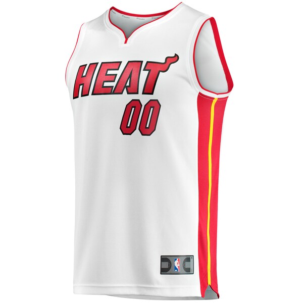 Miami Heat Youth Fast Break Custom Replica Jersey - Association Edition - White - Image 2