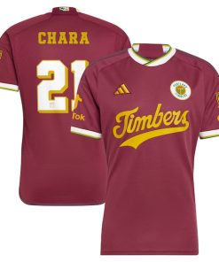 Diego Chara Portland Timbers adidas 2024 Archive Authentic Jersey - Red