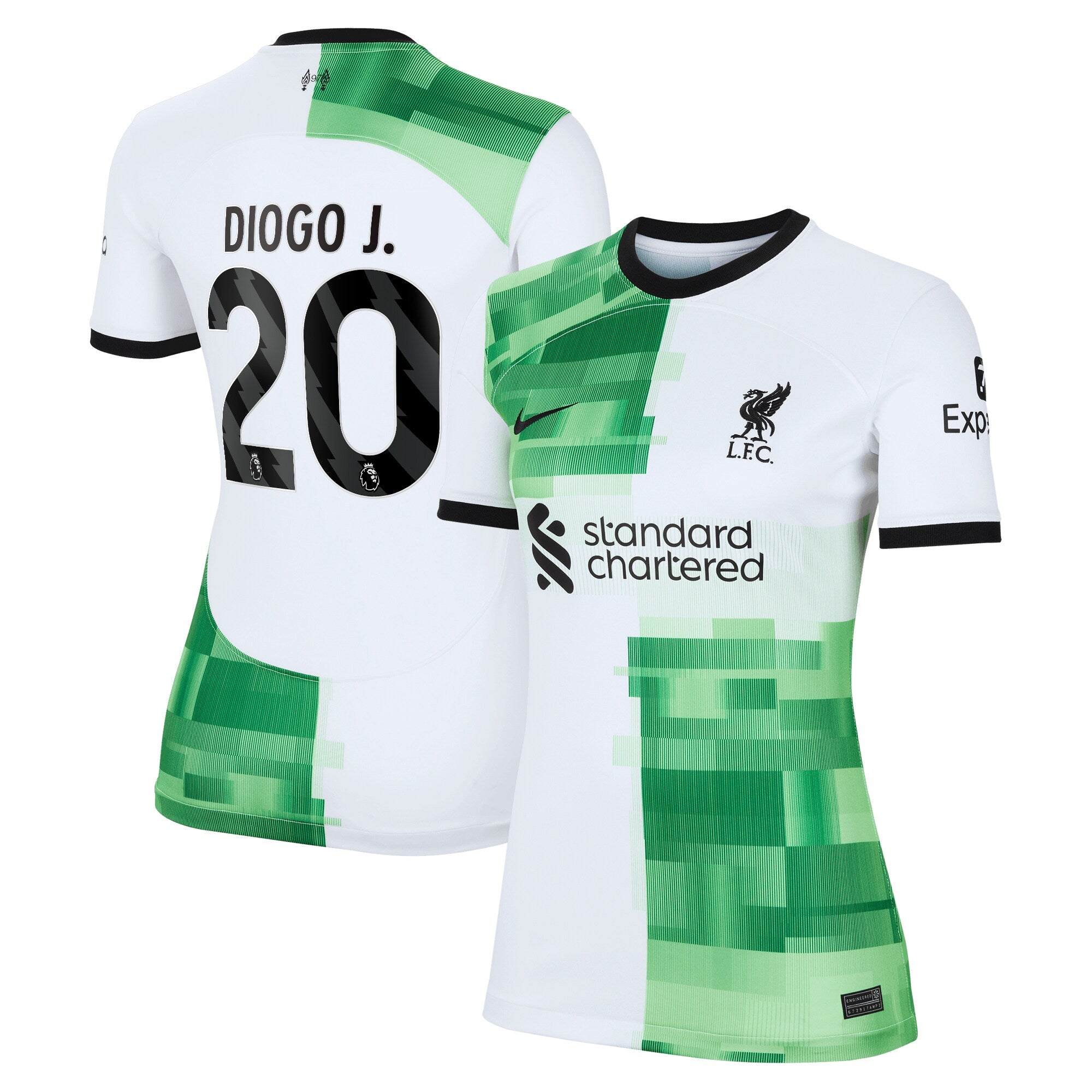 Diogo Jota Liverpool Nike Women's 2023/24 Home Replica Player Jersey - Red/White - Image 4