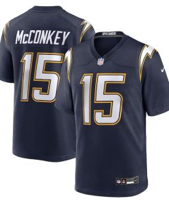 Ladd McConkey Los Angeles Chargers Nike Alternate Super Chargers Game Player Jersey - Navy/Gold/Powder Blue