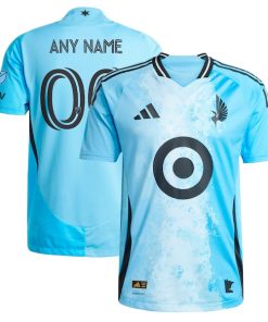 Minnesota United FC adidas 2025 CONVERGENCE Authentic Custom Jersey - Blue