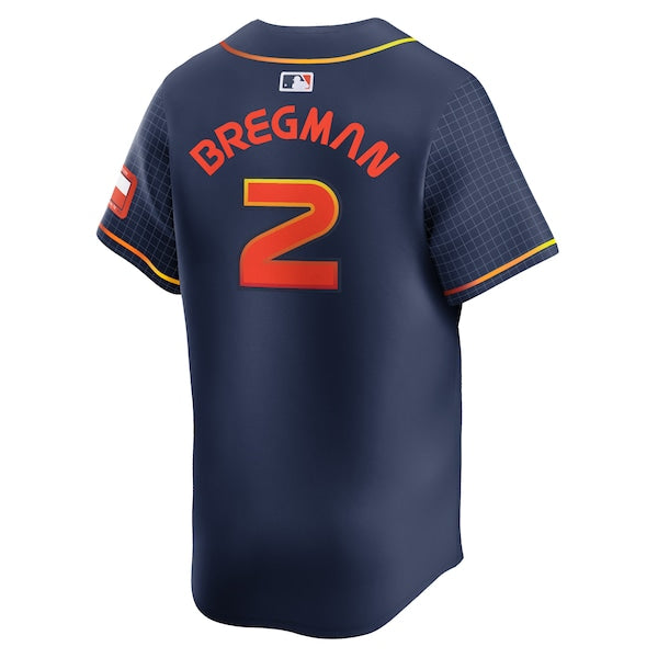 Alex Bregman Houston Astros Nike City Connect Limited Player Jersey - Navy - Image 3