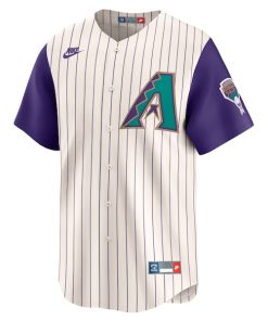 Alternative view of Luis Gonzalez Arizona Diamondbacks Nike Throwback Cooperstown Collection Limited Jersey - Cream