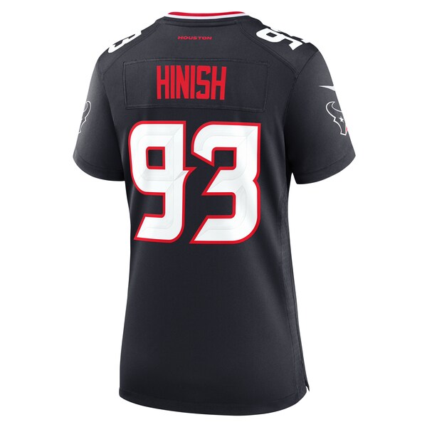 Kurt Hinish Houston Texans Nike Women's Team Game Jersey - Navy - Image 2