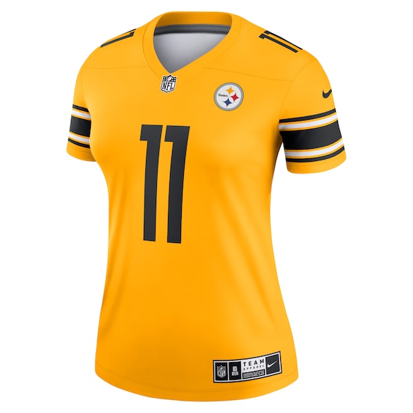 Chase Claypool Pittsburgh Steelers Nike Women's Inverted Legend Game Jersey - Gold - Image 2