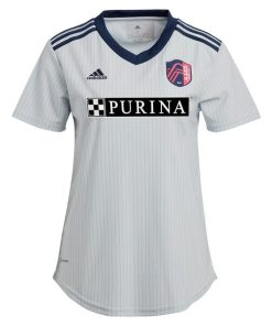 Alternative view of Njabulo Blom St. Louis City SC adidas Women's 2024 The Spirit Kit Replica Jersey - Gray