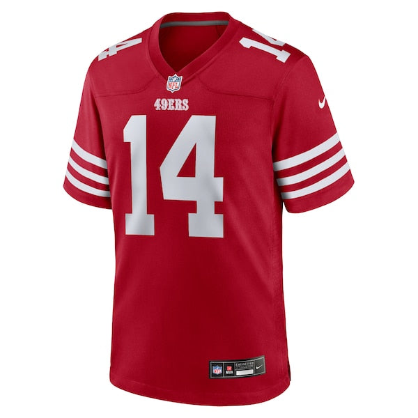 Ricky Pearsall San Francisco 49ers Nike 2024 NFL Draft First Round Pick Player Game Jersey - Scarlet - Image 2