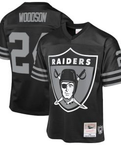 Charles Woodson Las Vegas Raiders  Youth 1998 Throwback Fashion Jersey - Black