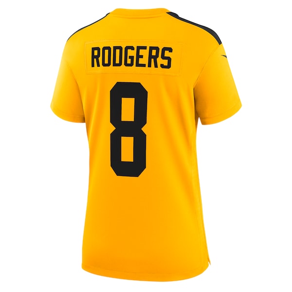 Aaron Rodgers Pittsburgh Steelers Nike Women's Alternate 1933 Throwback Game Jersey - Gold/Black - Image 4
