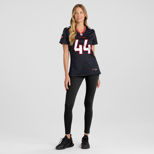 British Brooks Houston Texans Nike Women's Team Game Jersey - Navy - Image 4