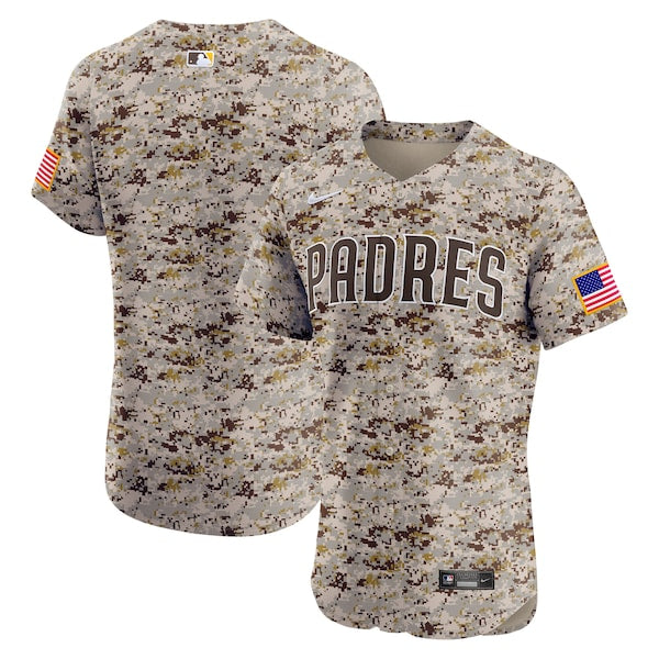 San Diego Padres Nike Alternate 2 Elite Jersey - Camo/Brown/White - Image 2