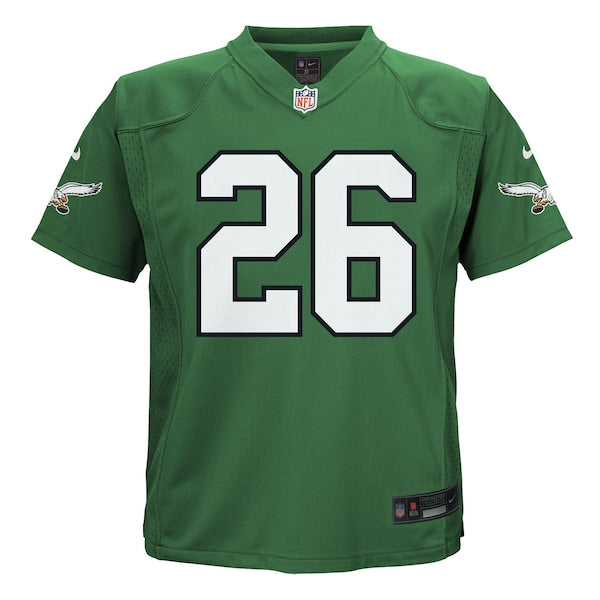 Saquon Barkley Philadelphia Eagles Nike Preschool Alternate Player Game Jersey - Kelly Green/Green - Image 3