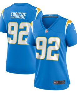 Alternative view of Justin Eboigbe Los Angeles Chargers Nike Women's  Game Jersey -  Powder Blue