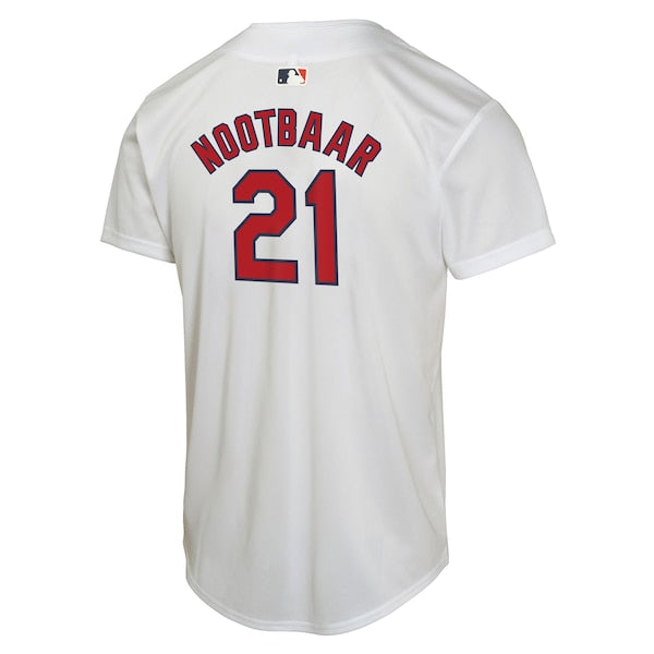 Lars Nootbaar St. Louis Cardinals Nike Youth Home Game Player Jersey - White - Image 3