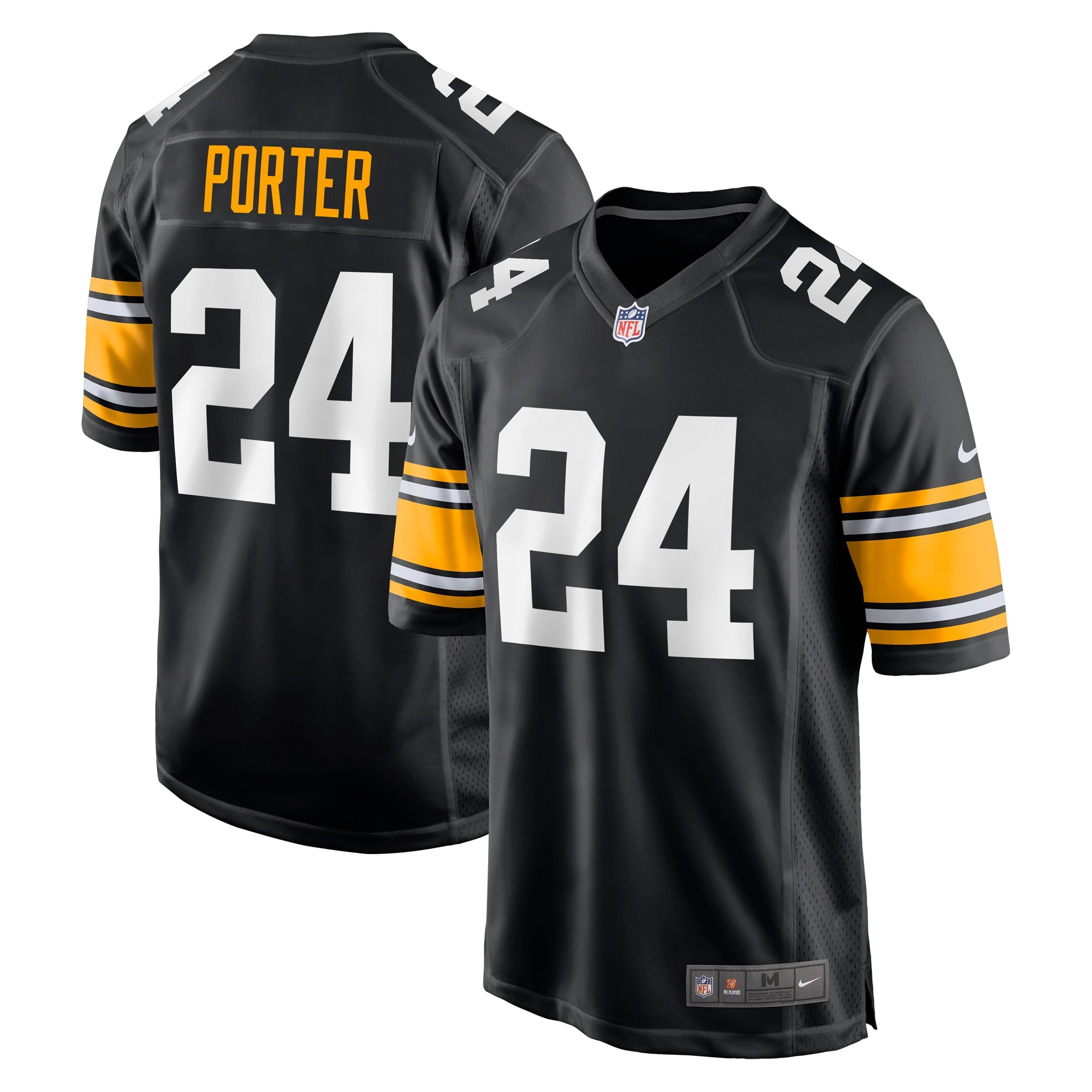 Joey Porter Jr. Pittsburgh Steelers Nike Away Game Jersey - White/Black - Image 6