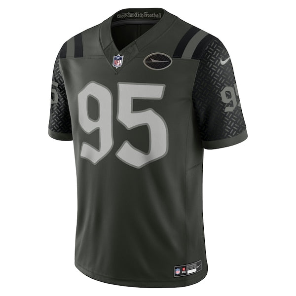 Quinnen Williams New York Jets Nike 2025 Rivalries Collection Limited Jersey - Gotham Green - Image 2